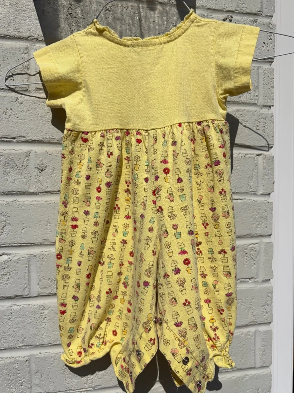 Flapdoodles cotton romper 6 months